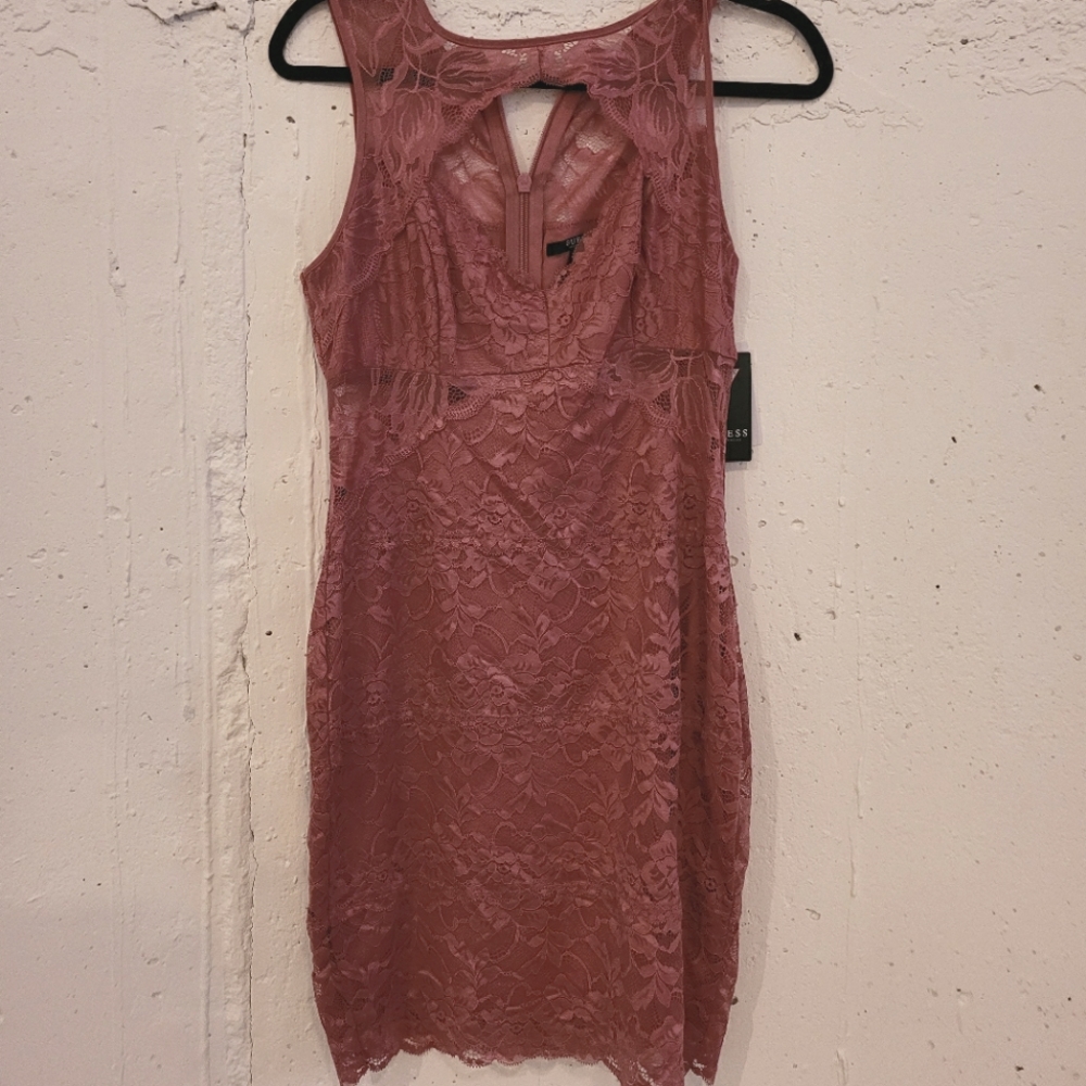 GUESS Matte Pink Evening Dress NEW